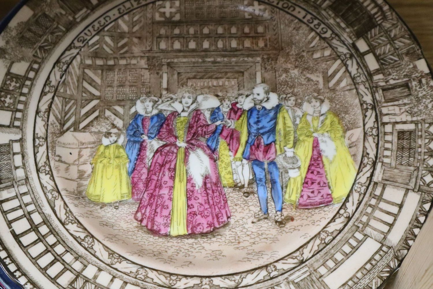 A Meissen plate, an Imari dish, Doulton plates, a Charlotte Rhead vase etc.